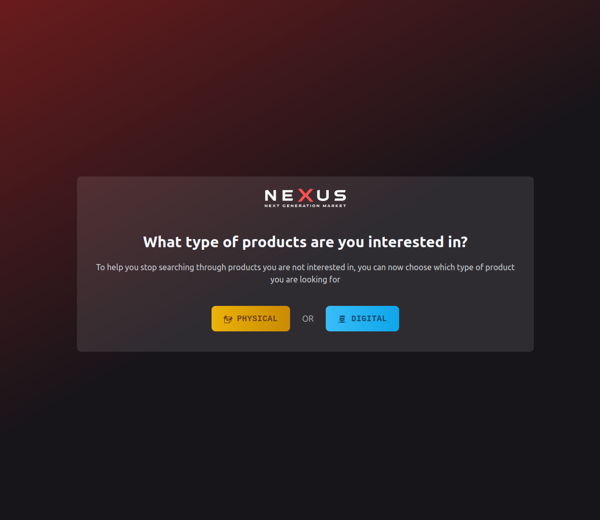 Product Selection Dashboard